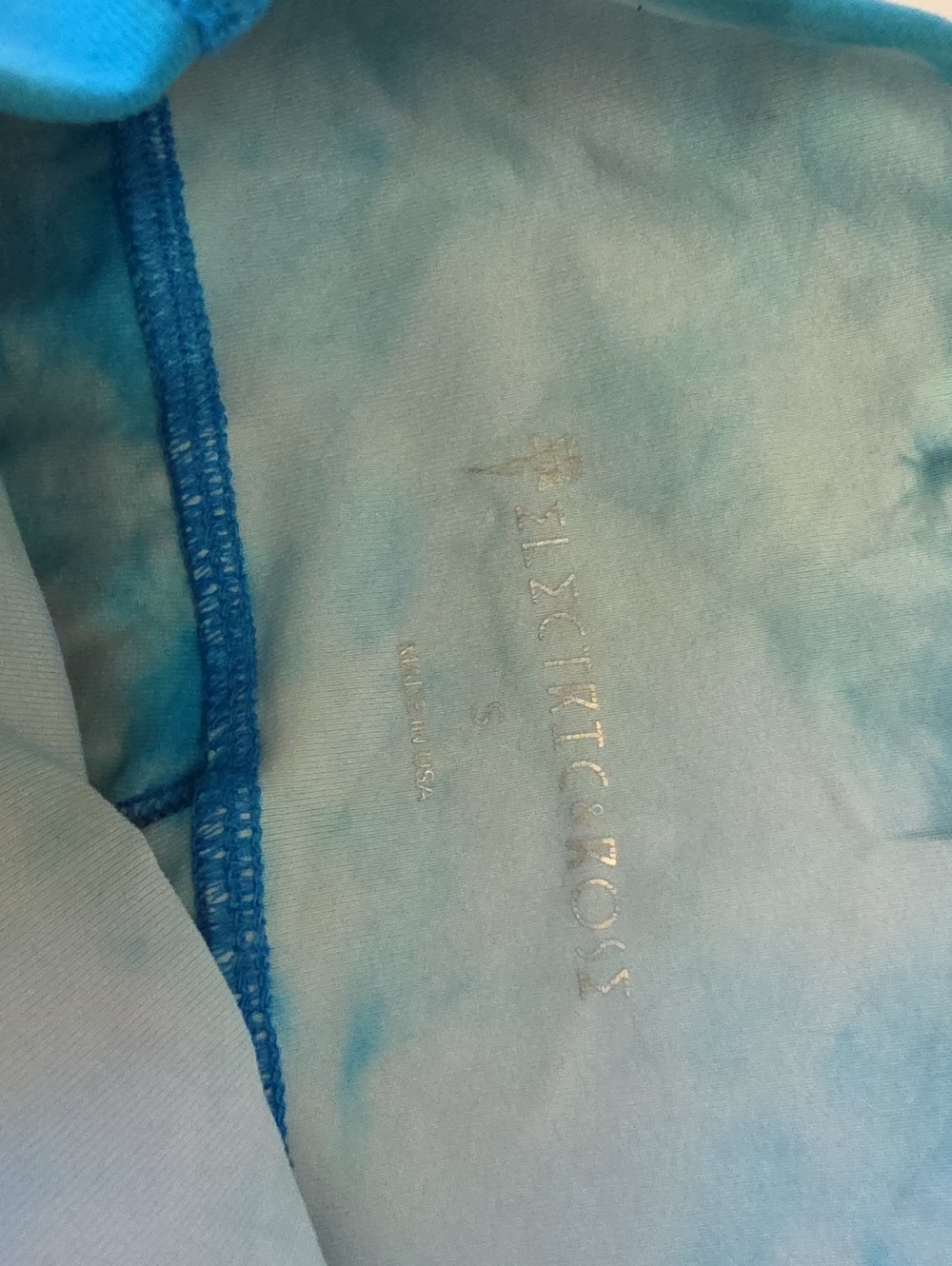 Electric & Rose blue and white tie-dye leggings - Picture 5 of 8